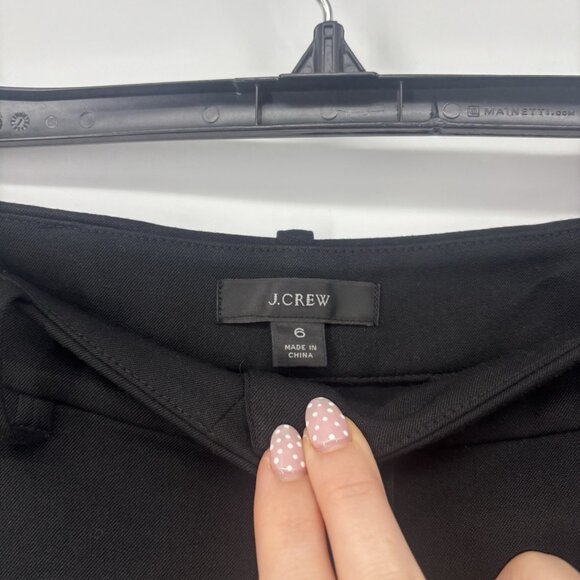 J. Crew Black Dress Pants Womens Size 6 Tapered Career Work Classic - Picture 3 of 12